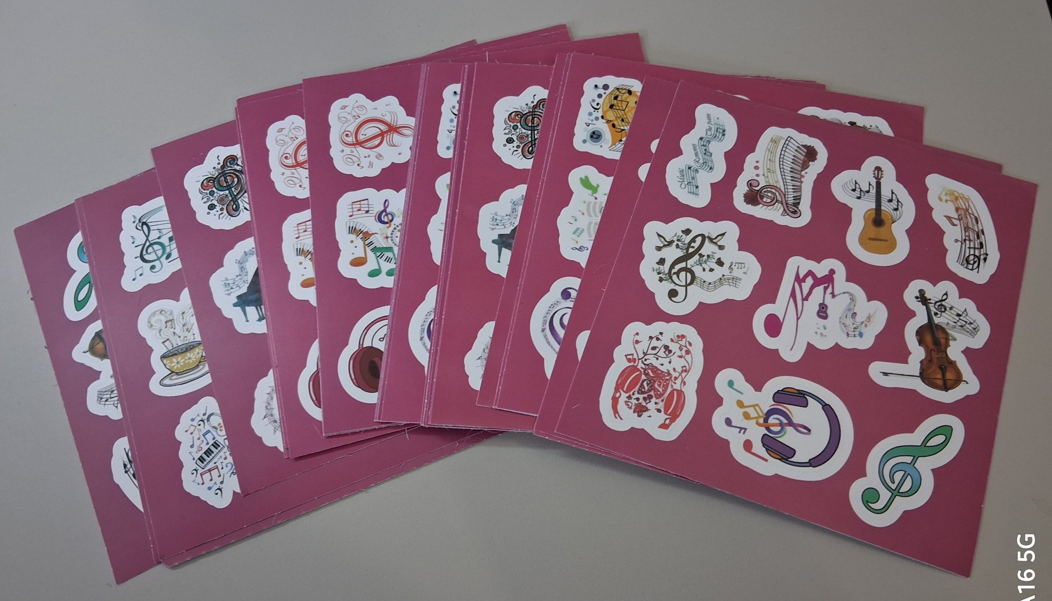 Music Theme Sticker Sheets